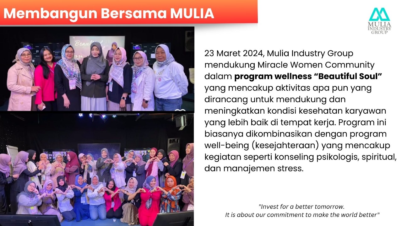 Membangun Bersama MULIA: Wellness Program "Beautiful Soul"